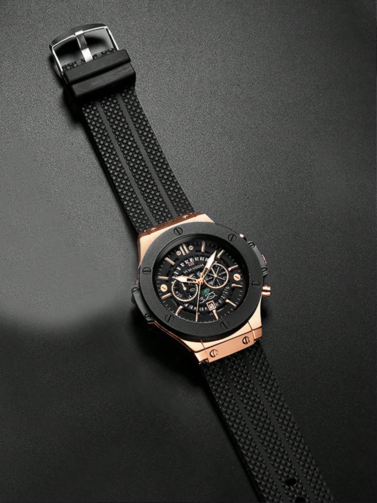 Relógio Masculino Cronógrafo Com Caixa Robusta