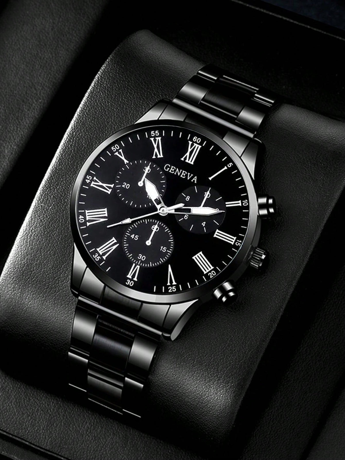 Relógio Masculino Cronógrafo Clássico Com Algarismos Romanos