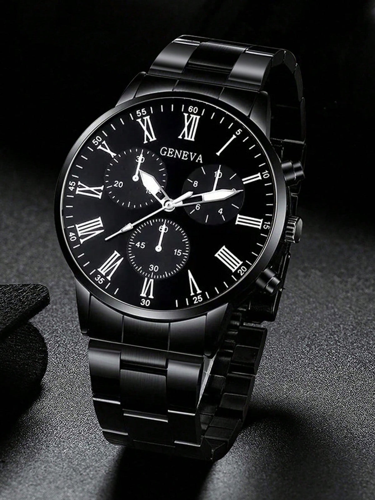 Relógio Masculino Cronógrafo Clássico Com Algarismos Romanos