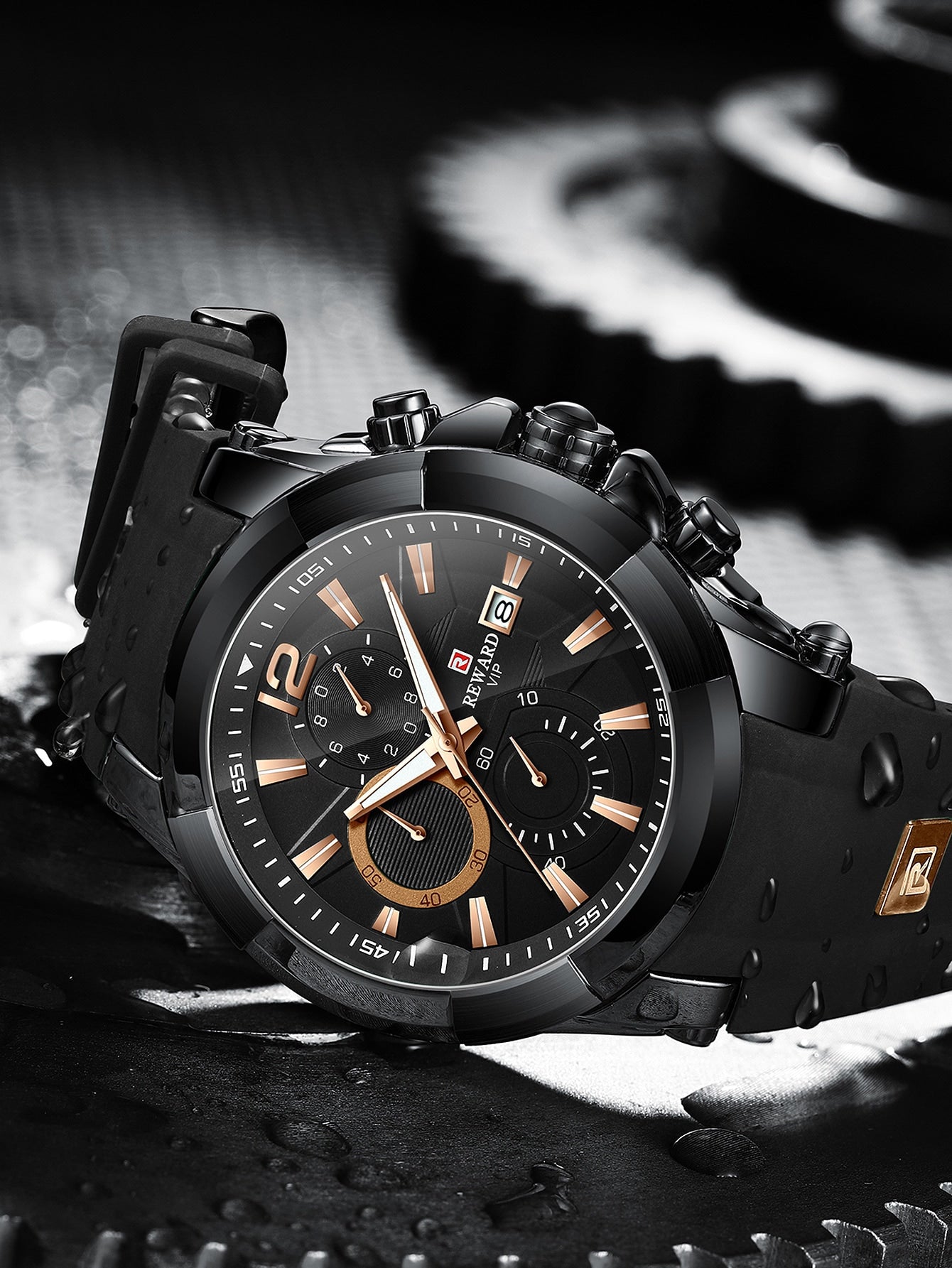 Relógio Masculino Cronógrafo Esportivo Resistente À Água