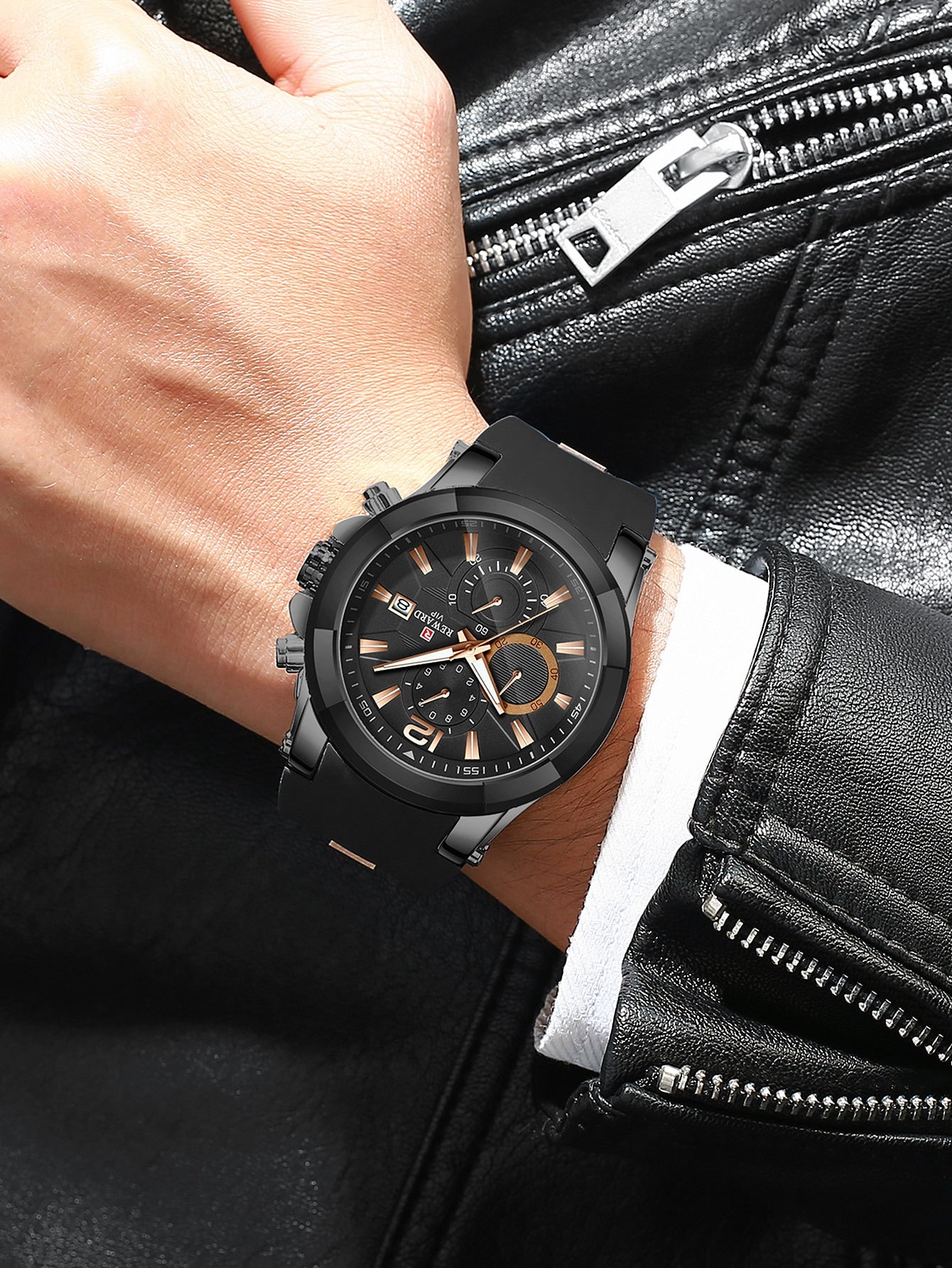 Relógio Masculino Cronógrafo Esportivo Resistente À Água