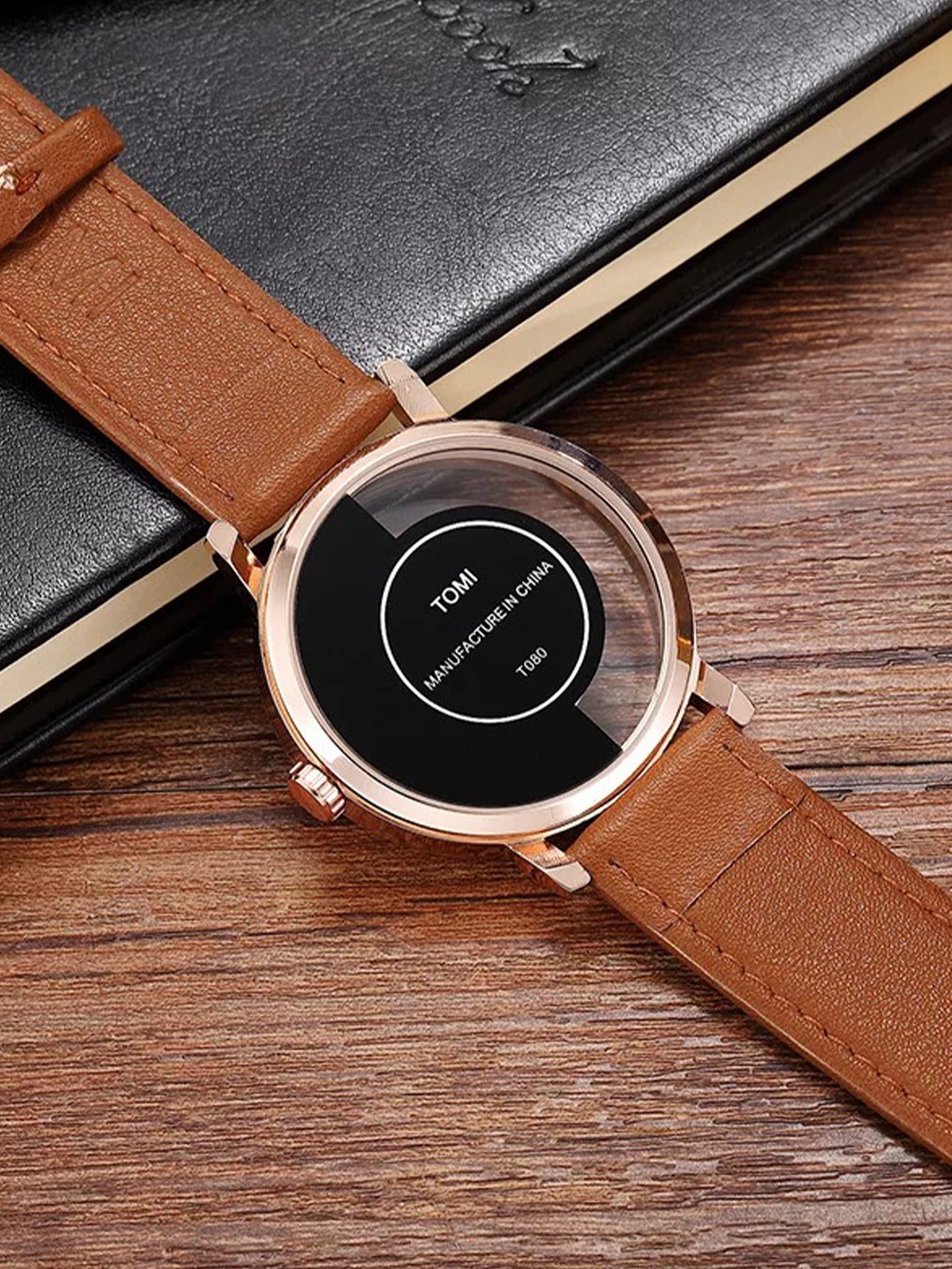 Relógio Minimalista Mostrador Metade Vazio