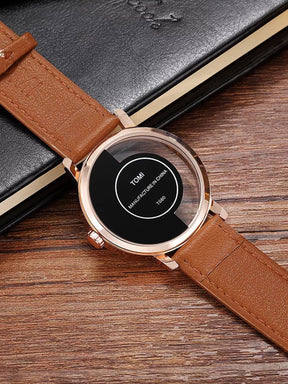 Relógio Minimalista Mostrador Metade Vazio