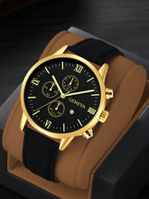 Relógio Masculino Cronógrafo Submostradores Pulseira Couro