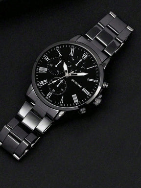 Relógio Masculino Cronógrafo Clássico Com Numerais Romanos