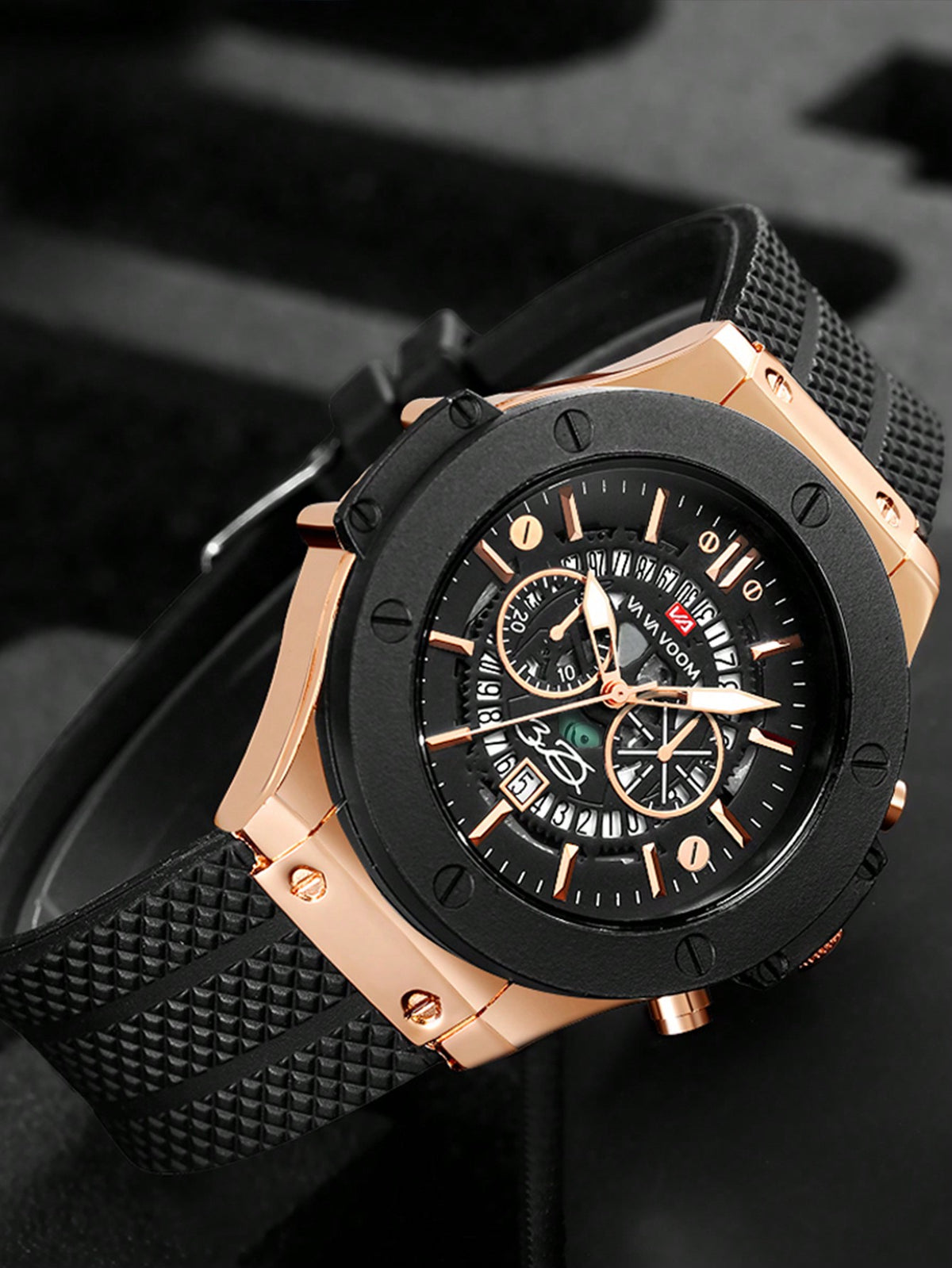 Relógio Masculino Cronógrafo Com Caixa Robusta