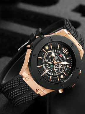 Relógio Masculino Cronógrafo Com Caixa Robusta