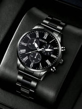 Relógio Masculino Cronógrafo Clássico Com Algarismos Romanos