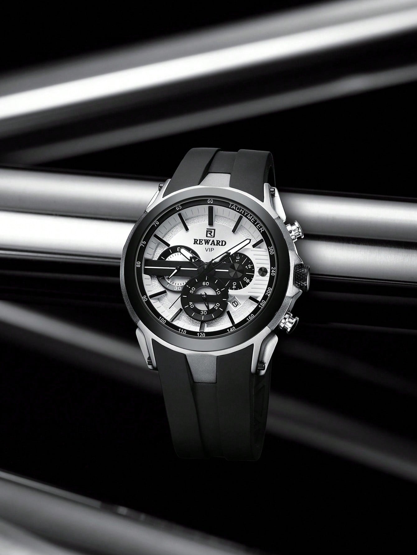 Relógio Cronógrafo Esportivo Com Pulseira Silicone Masculino