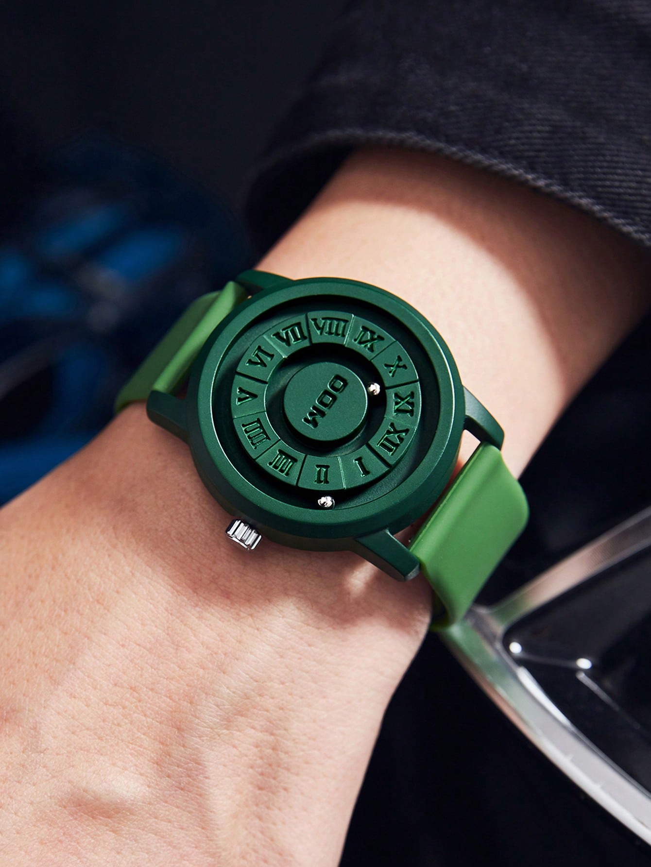 Relógio Masculino Design Minimalista Sem Mostrador Visível