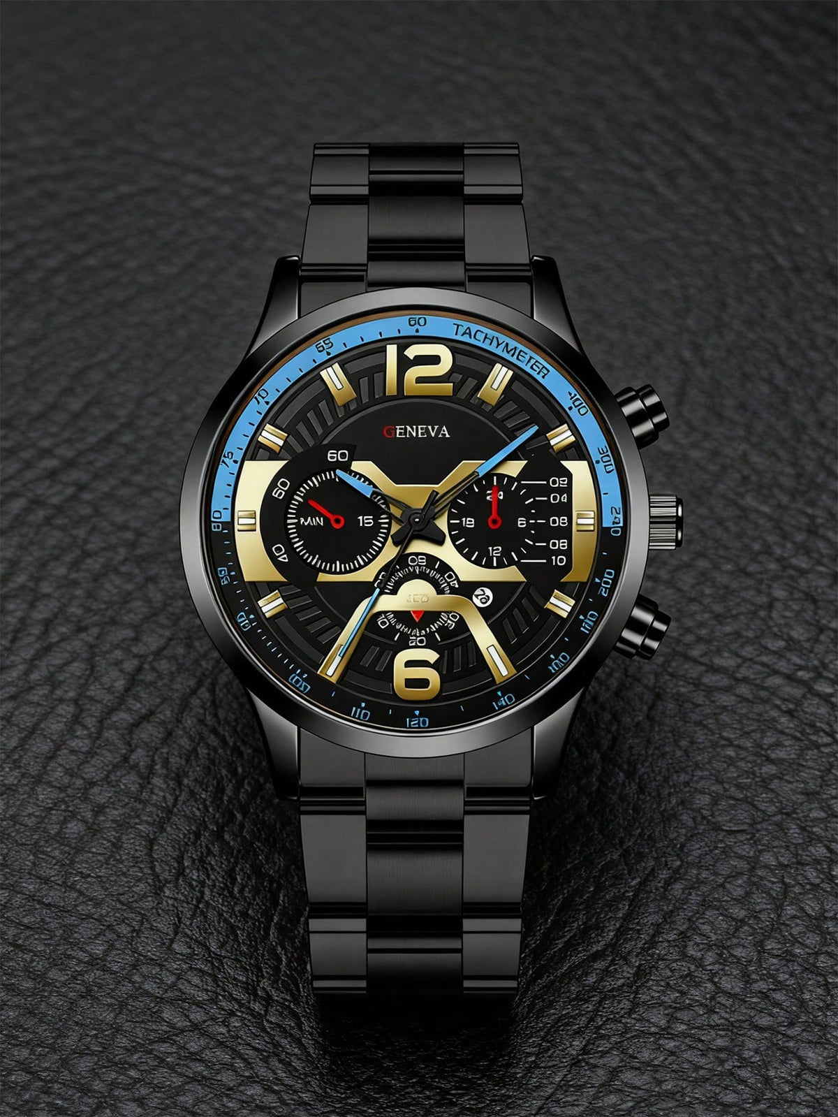 Relógio Masculino Cronógrafo Esportivo Em Aço Inoxidável