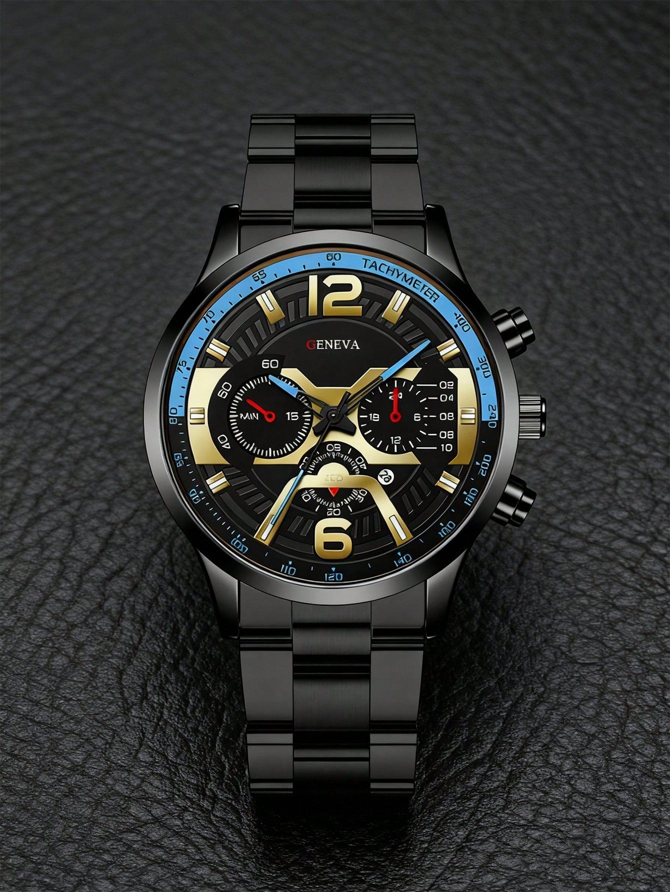 Relógio Masculino Cronógrafo Esportivo Em Aço Inoxidável