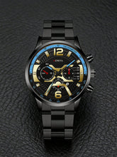 Relógio Masculino Cronógrafo Esportivo Em Aço Inoxidável