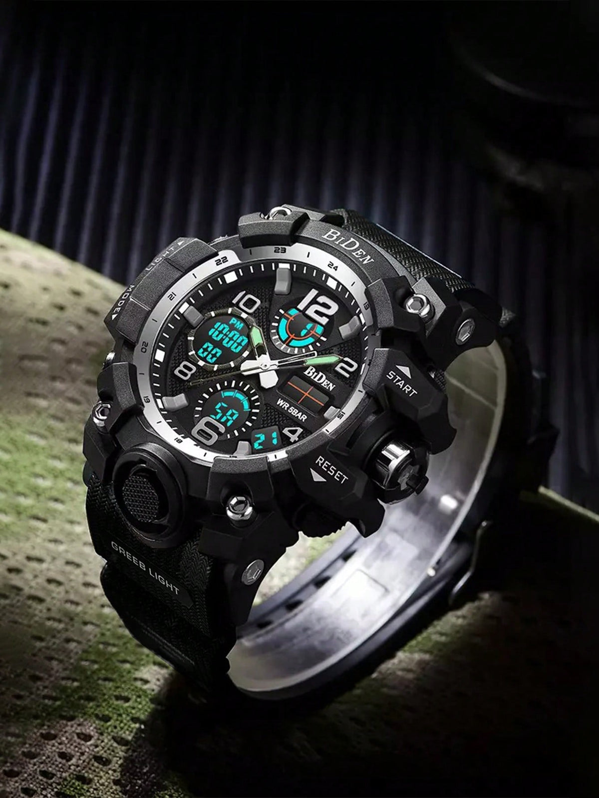 Relógio Digital Analógico Esportivo Multifuncional Masculino