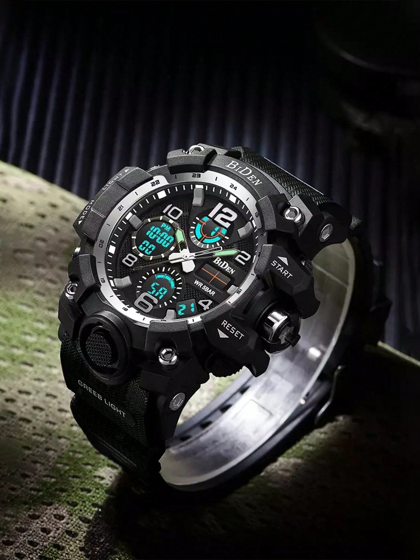 Relógio Digital Analógico Esportivo Multifuncional Masculino