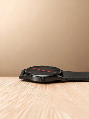 Relógio Minimalista Pulseira Couro Números Romanos Elegante