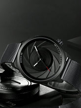 Relógio Masculino Minimalista Com Mostrador Clean E Pulseira Mesh